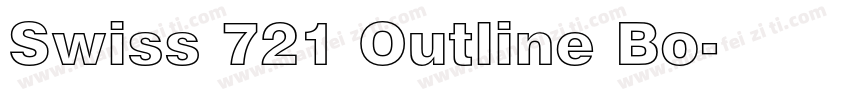 Swiss 721 Outline Bo字体转换